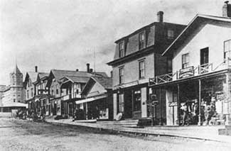 Historic Photo of downtown Bar Harbor Maine