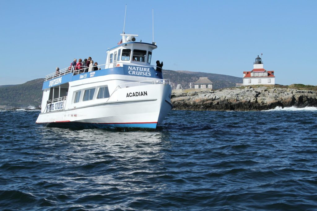 photo of the Acadia nature cruise boat